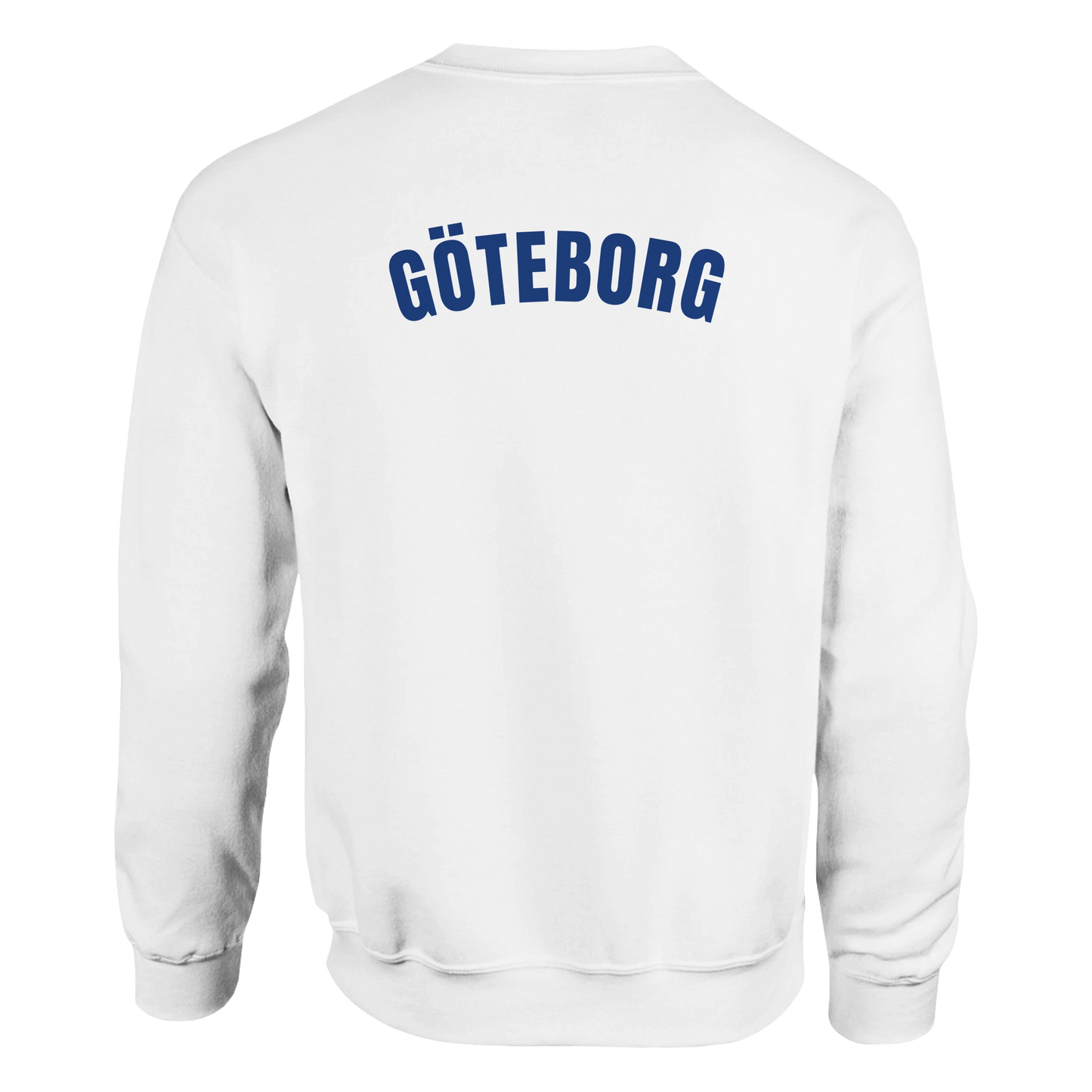 Göteborg – Bågformad Blå Typografi | Unisex Sweatshirt