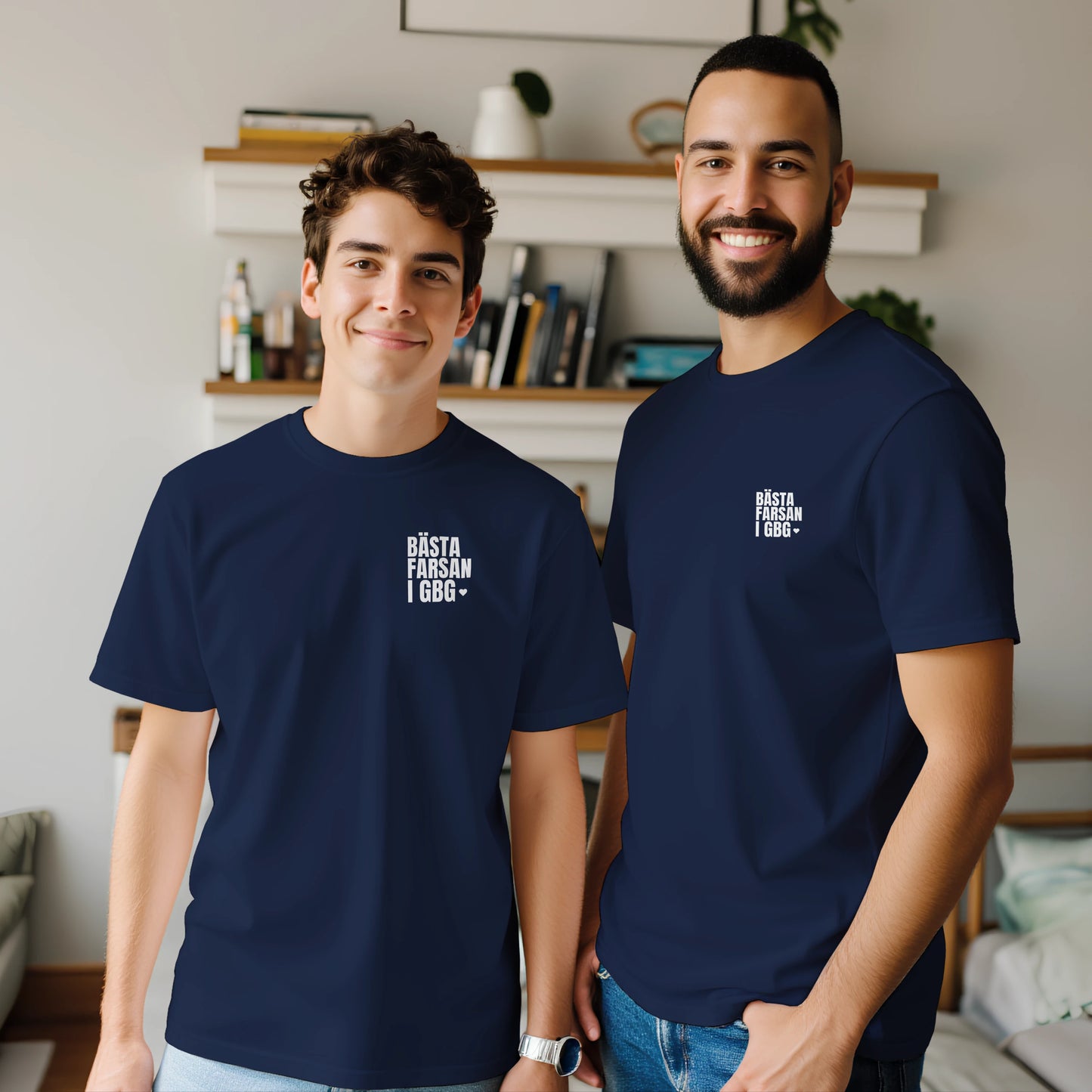 BÄSTA FARSAN I GBG | Premium T-shirt Marin/Svart