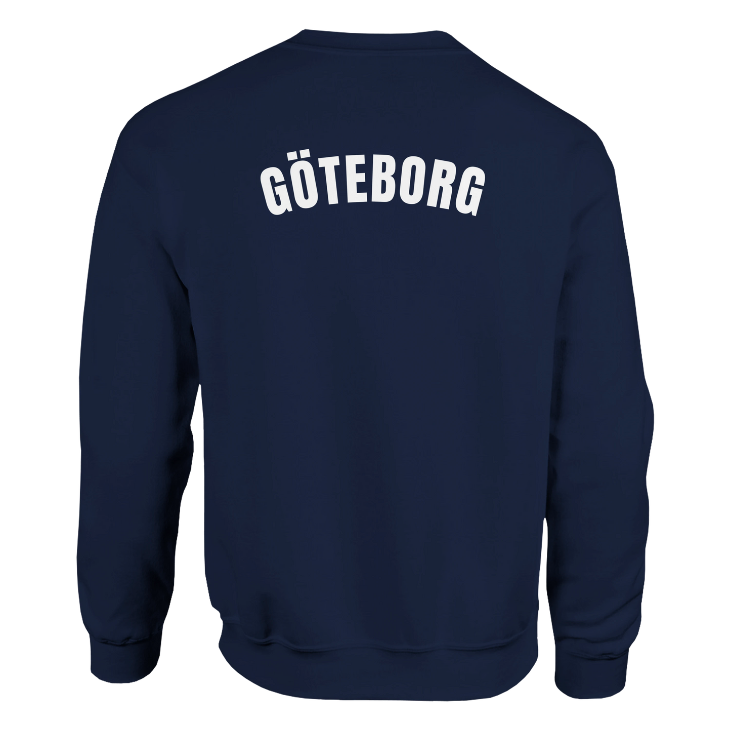 Göteborg – Bågformad Vit Typografi | Unisex Sweatshirt