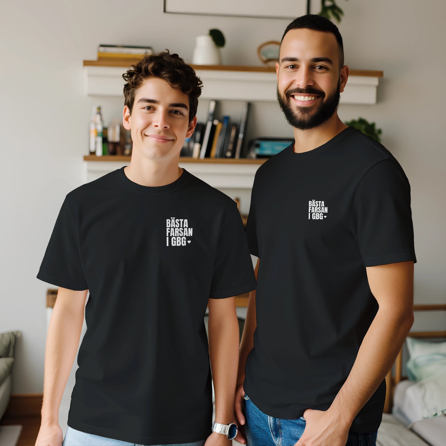 BÄSTA FARSAN I GBG | Premium T-shirt Marin/Svart